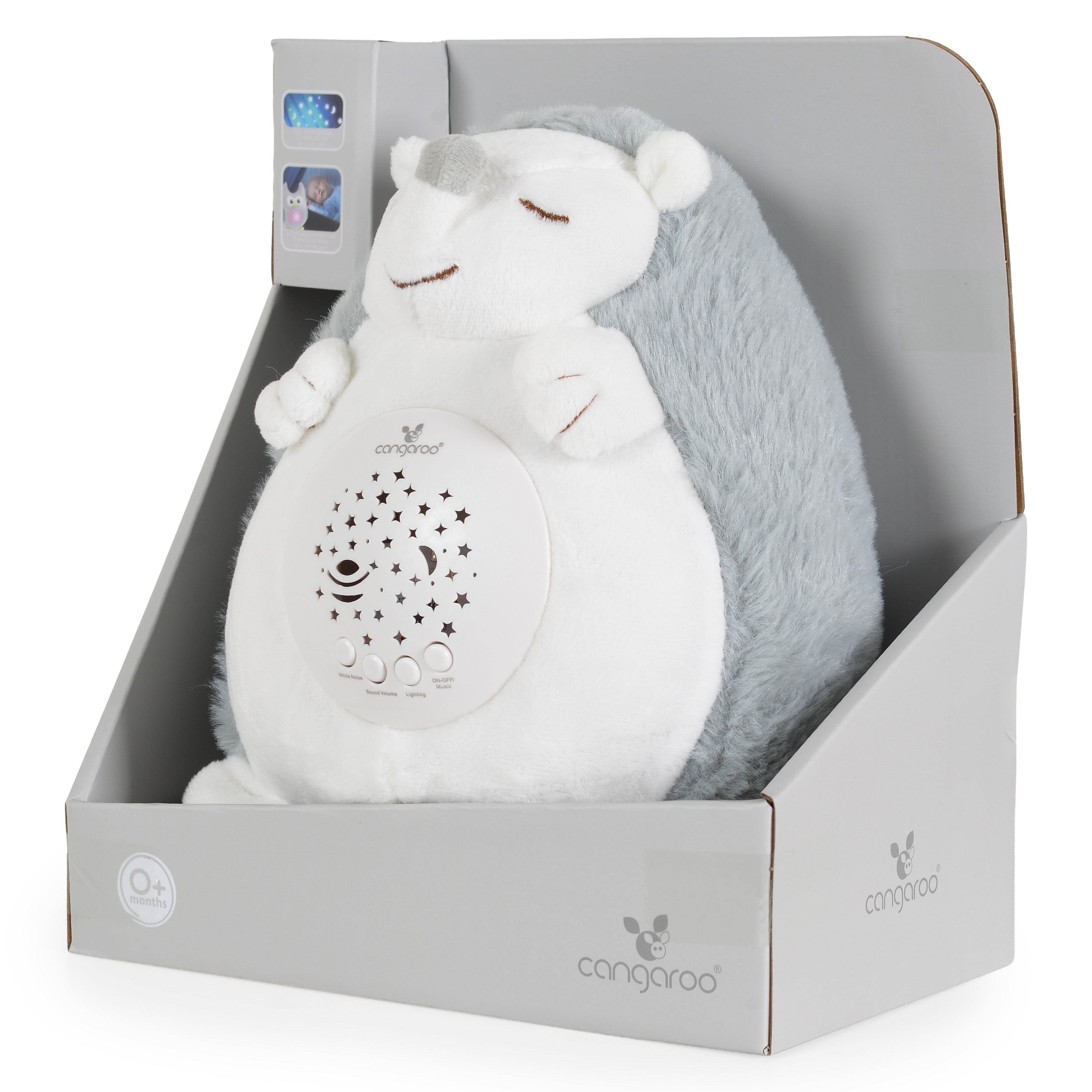 Νυχτερινό φως και προβολέας με λευκό θόρυβο