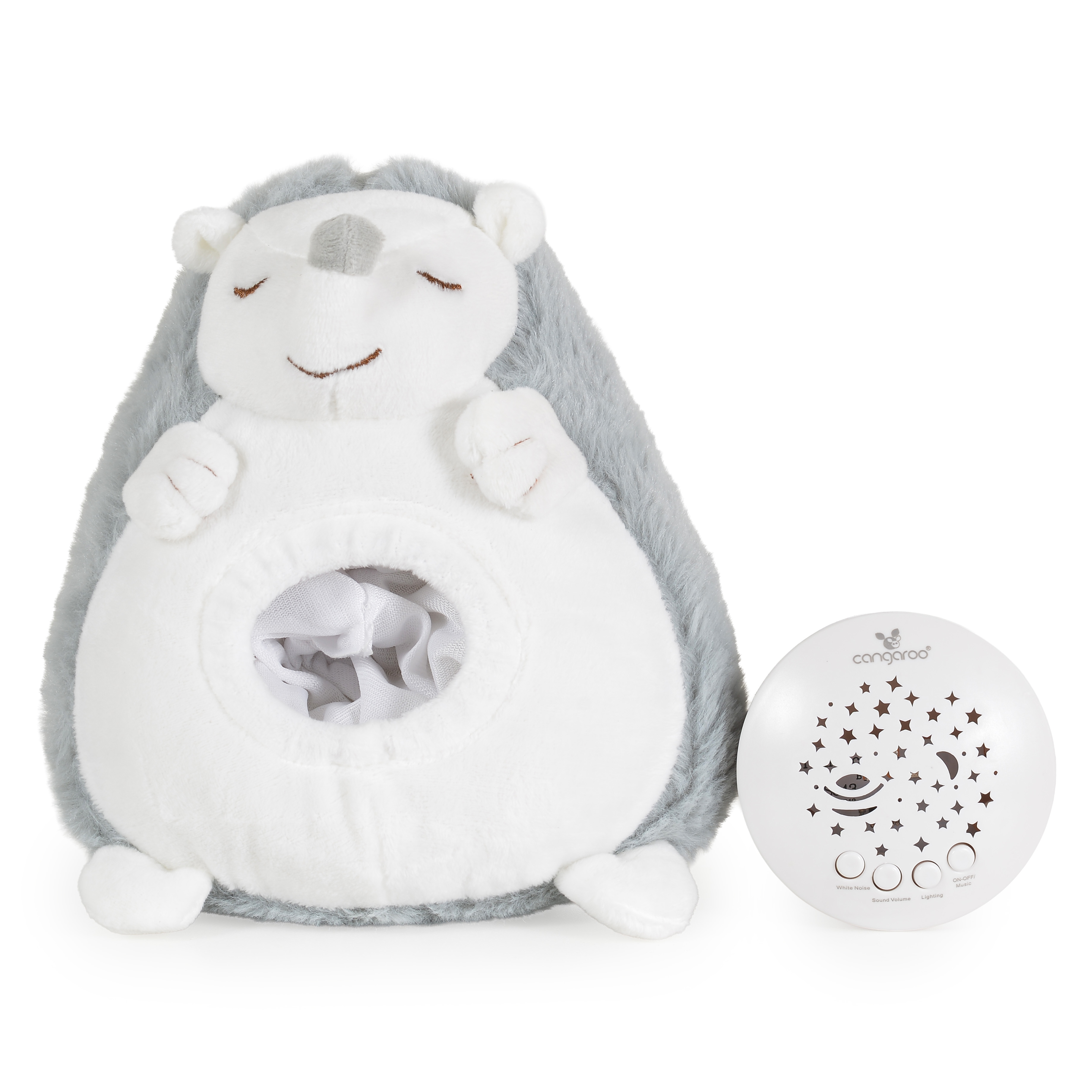 Νυχτερινό φως και προβολέας με λευκό θόρυβο