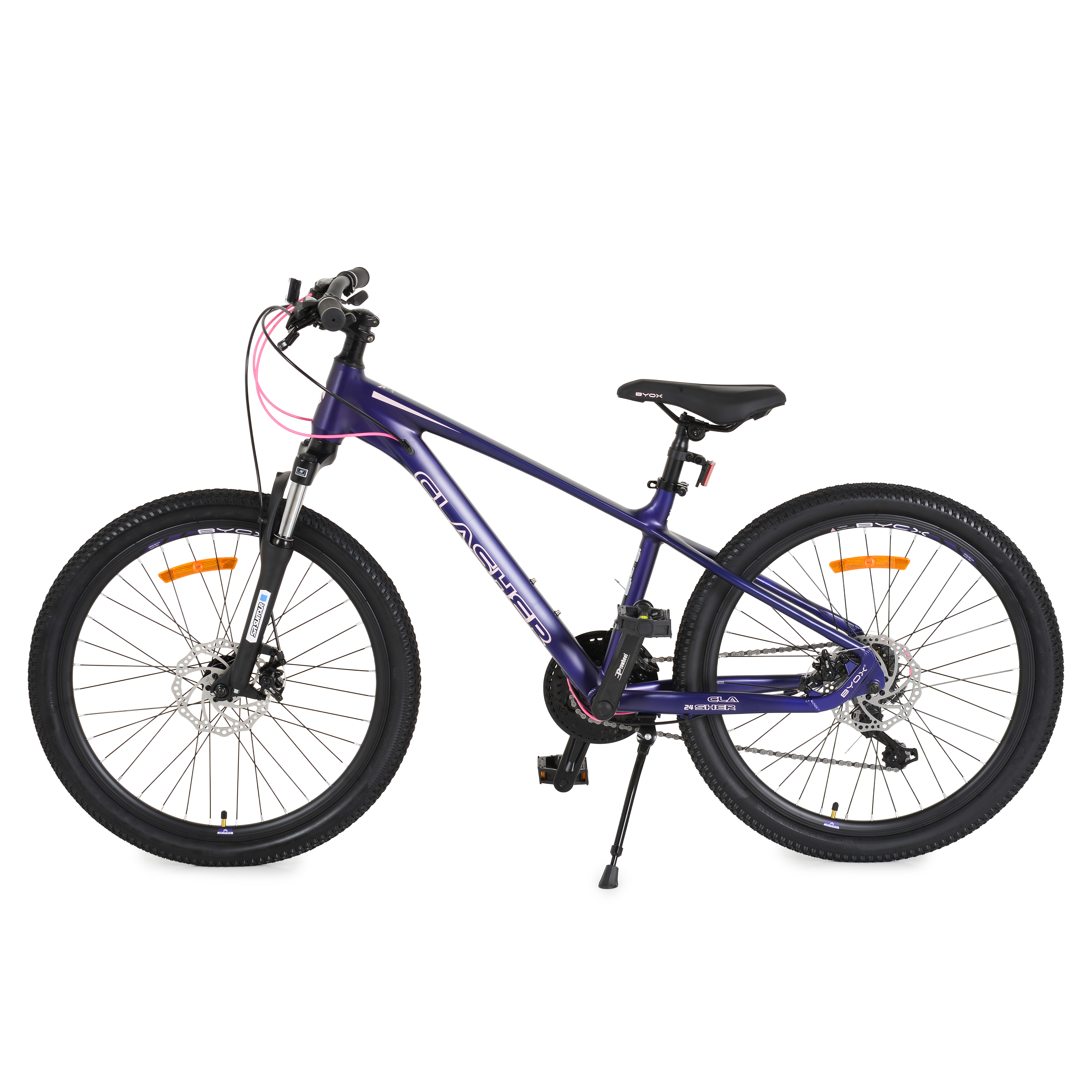 Ποδήλατο με γρανάζια αλουμινίου 24" Clasher Purple
