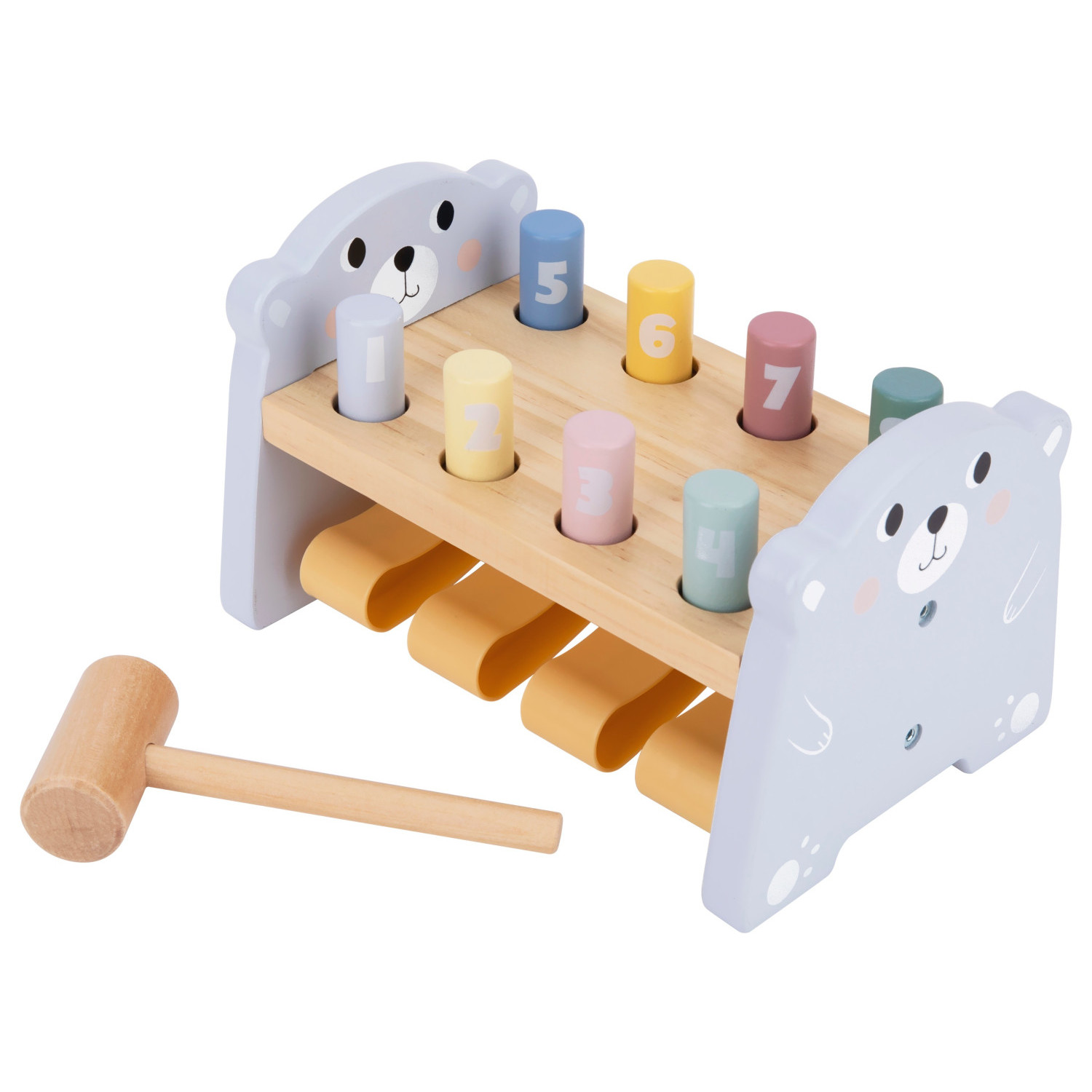 Εκπαιδευτική Αρκούδα με Σφυρί και Αριθμούς Ηλικία: 1+