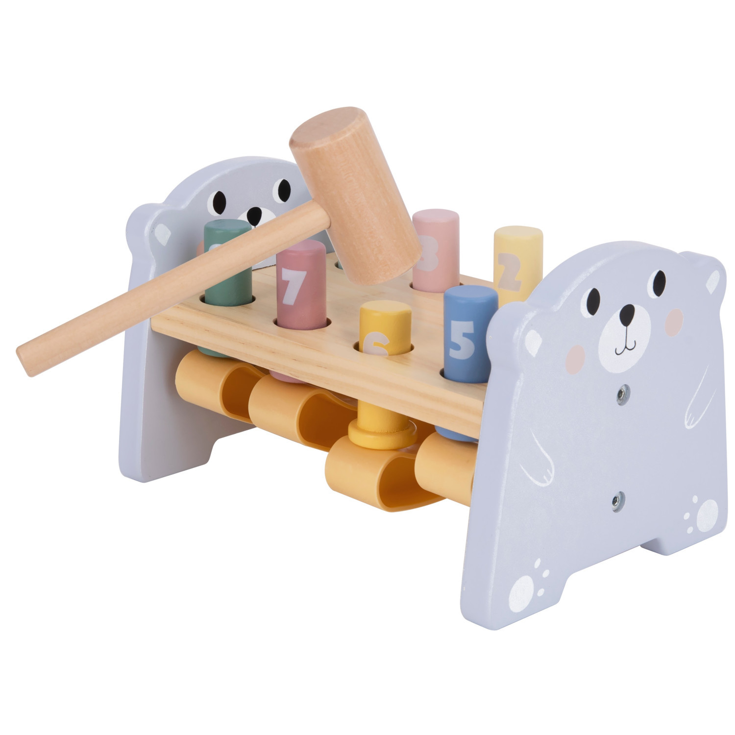 Εκπαιδευτική Αρκούδα με Σφυρί και Αριθμούς Ηλικία: 1+