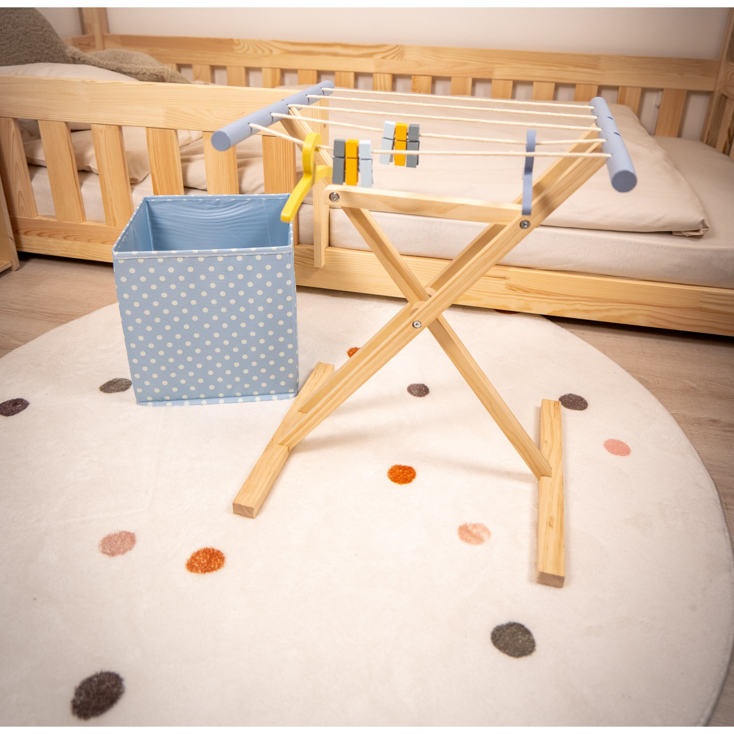 Παιδικό στεγνωτήριο ξύλου με αξεσουάρ Ηλικία: 2+