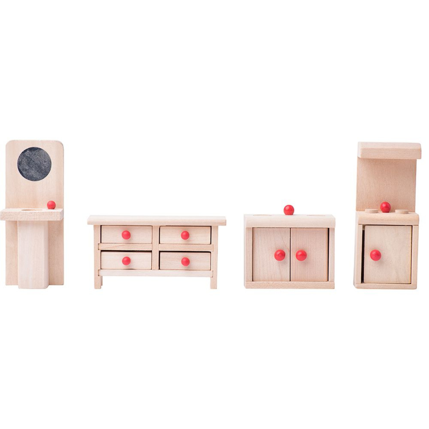 Ξύλινο κουκλόσπιτο με αξεσουάρ Ηλικία: 2+