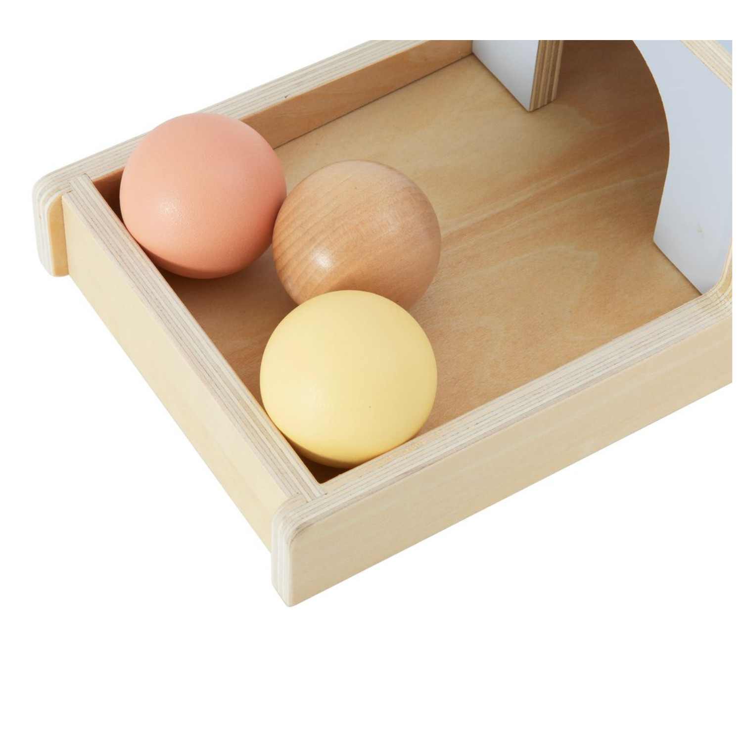 Ξύλινο κουτί με μπάλες Παστέλ Ηλικία: 6 μηνών+