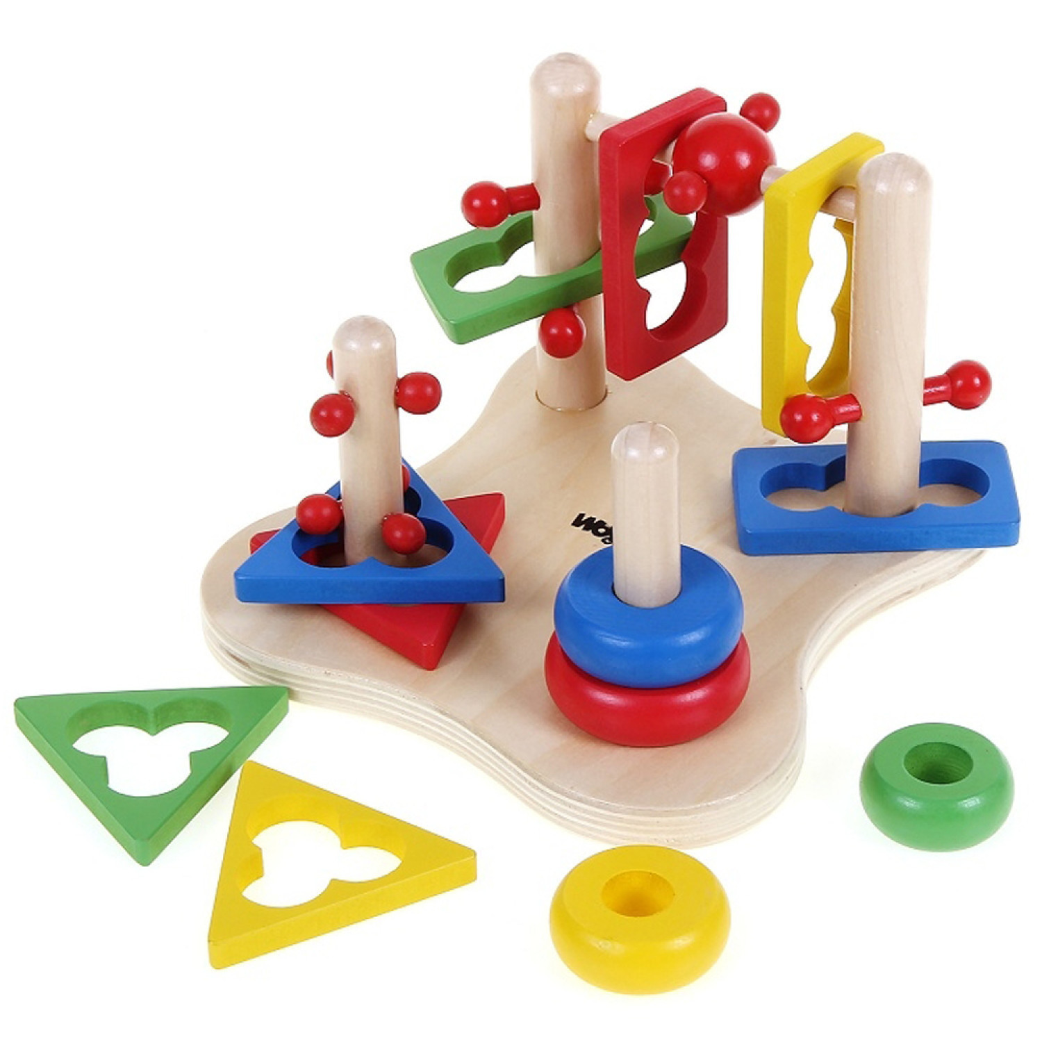 Ξύλινο τρισδιάστατο παιχνίδι κινητικών δεξιοτήτων Ηλικία: 2+