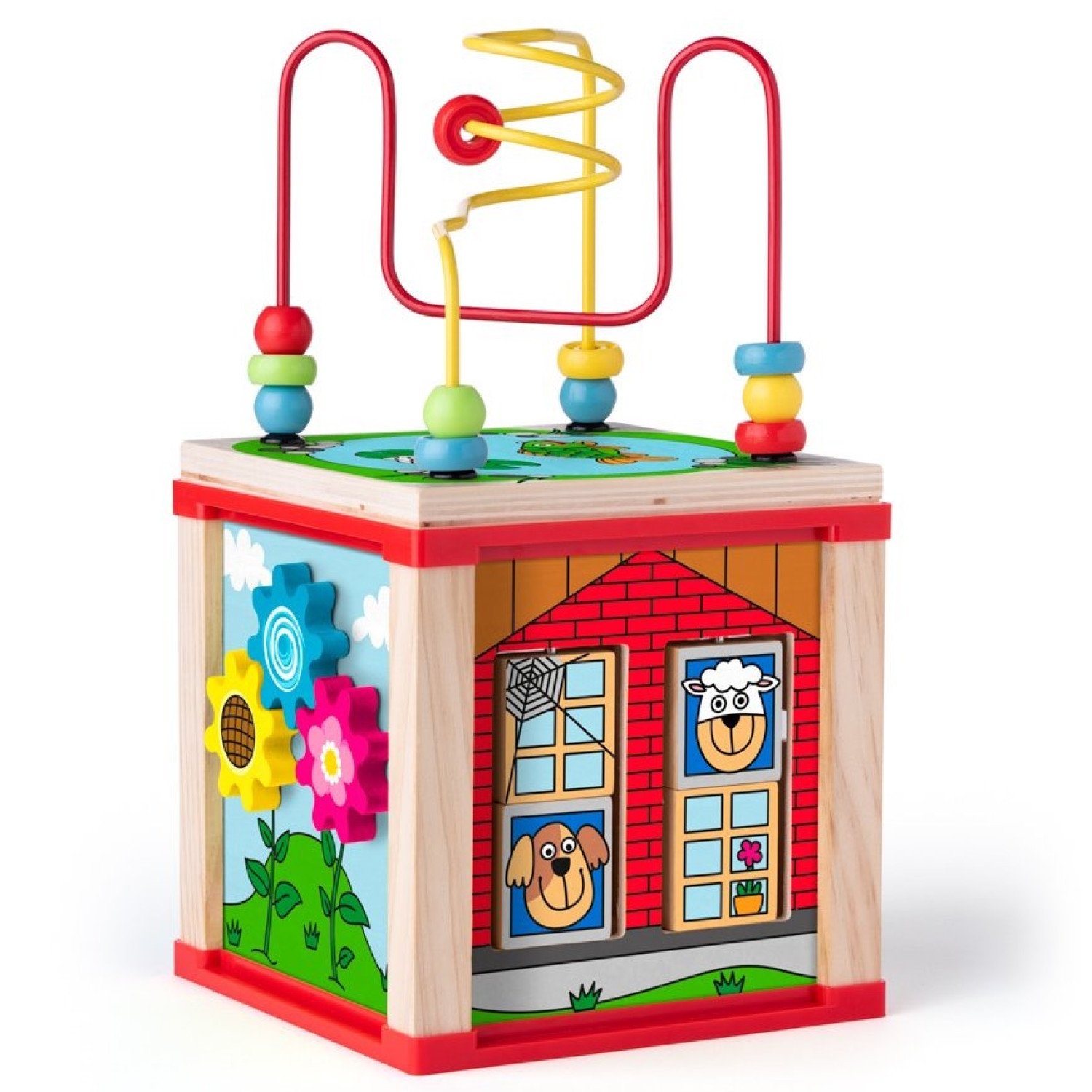 Ξύλινος εκπαιδευτικός κύβος Ηλικία: 1+