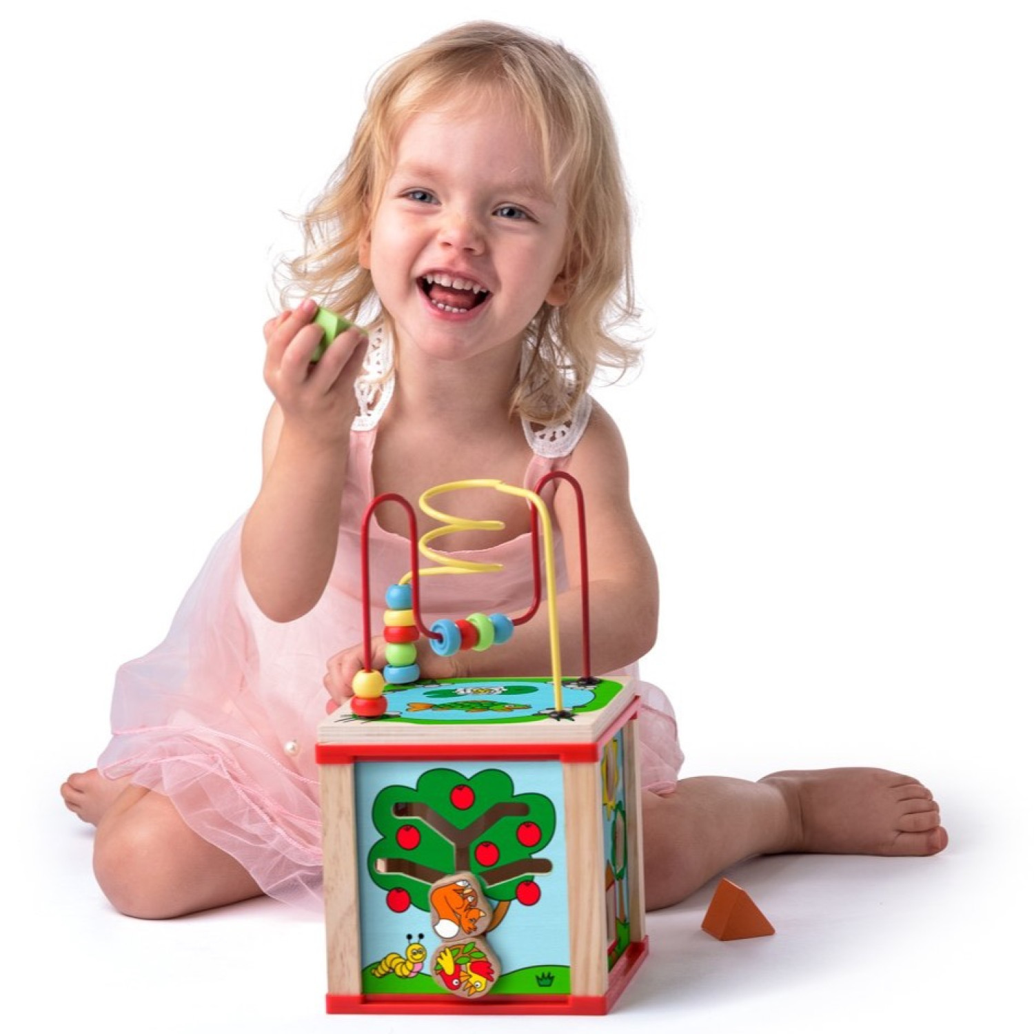 Ξύλινος εκπαιδευτικός κύβος Ηλικία: 1+