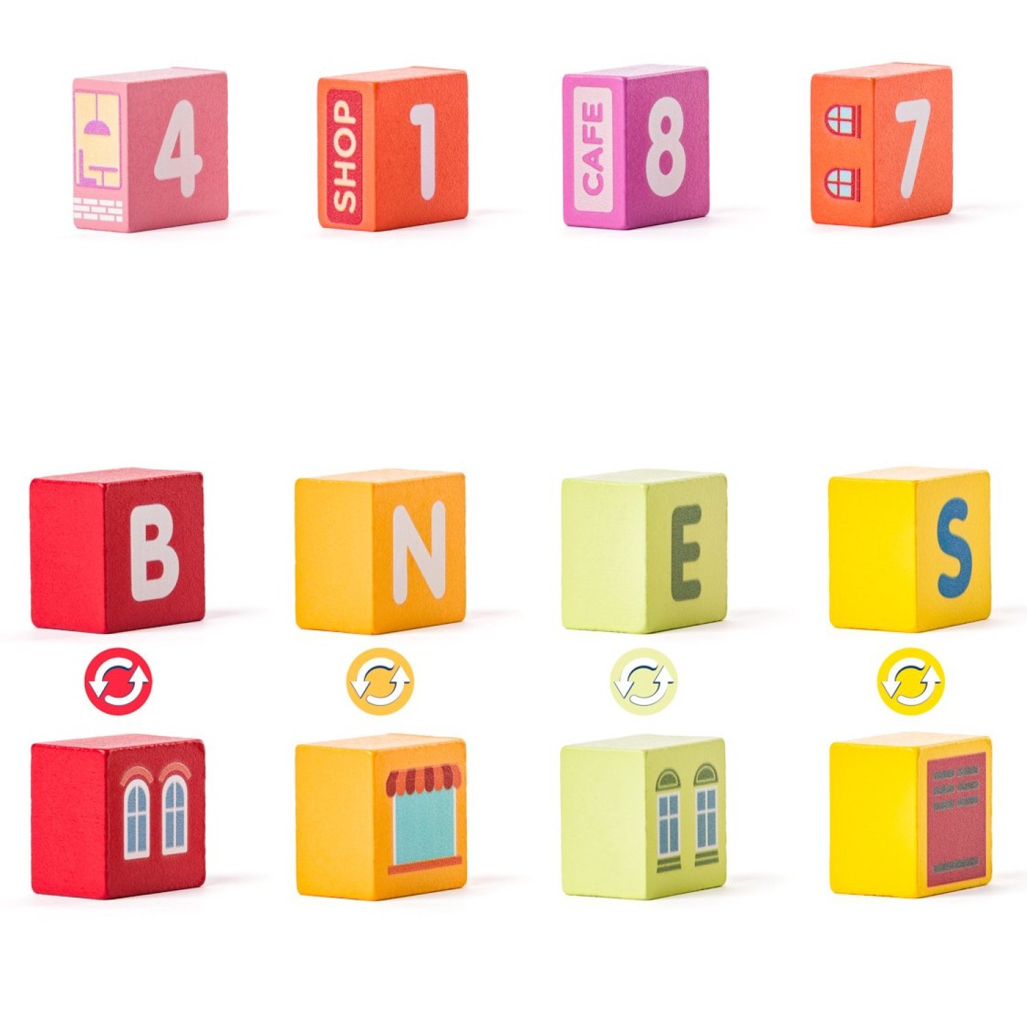 Σετ ξύλινων κατασκευών Big City, 115 τεμάχια Ηλικία: 2+ Αριθμός τεμαχίων: 115