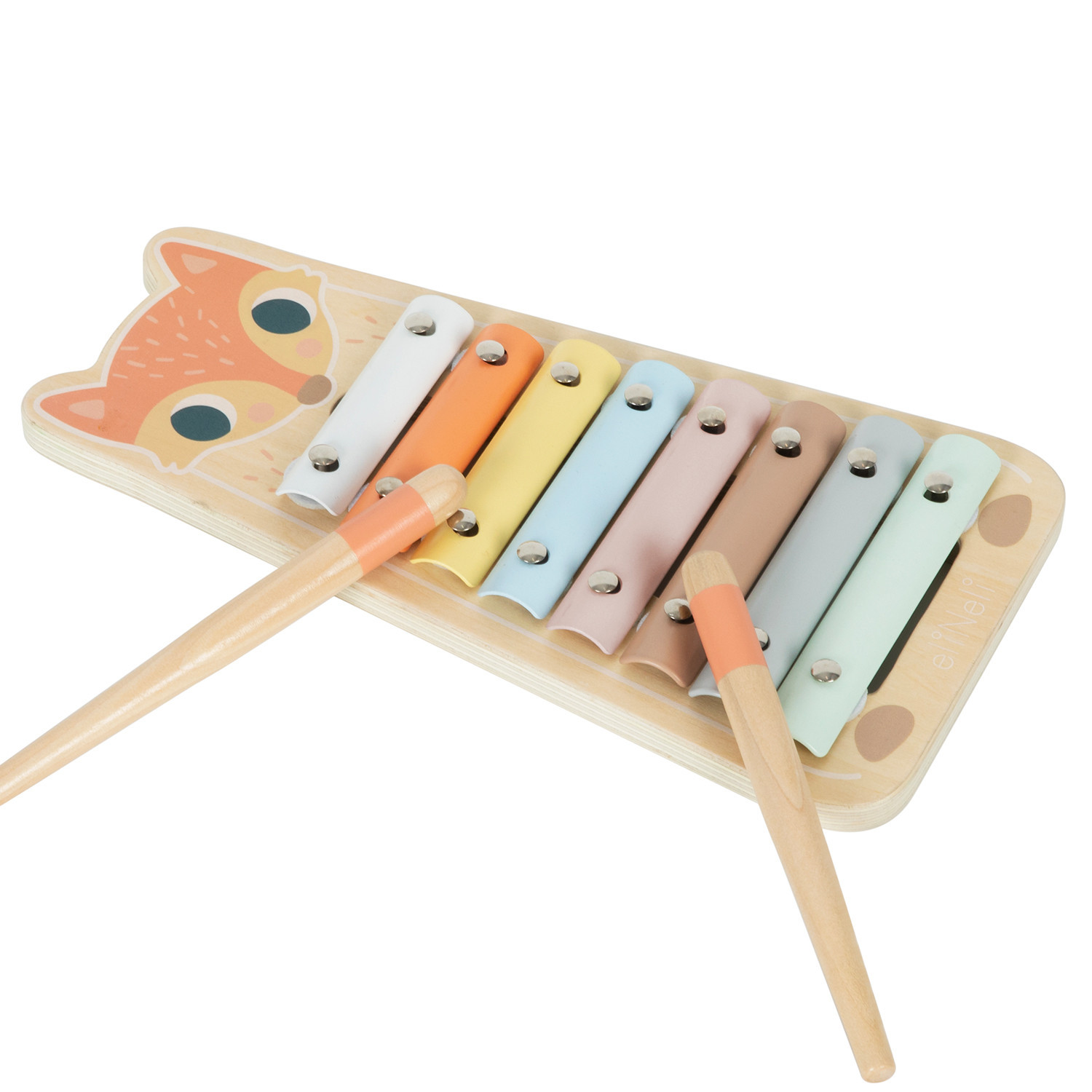 Ξύλινο ξυλόφωνο για παιδιά - Fox Ηλικία: 1+
