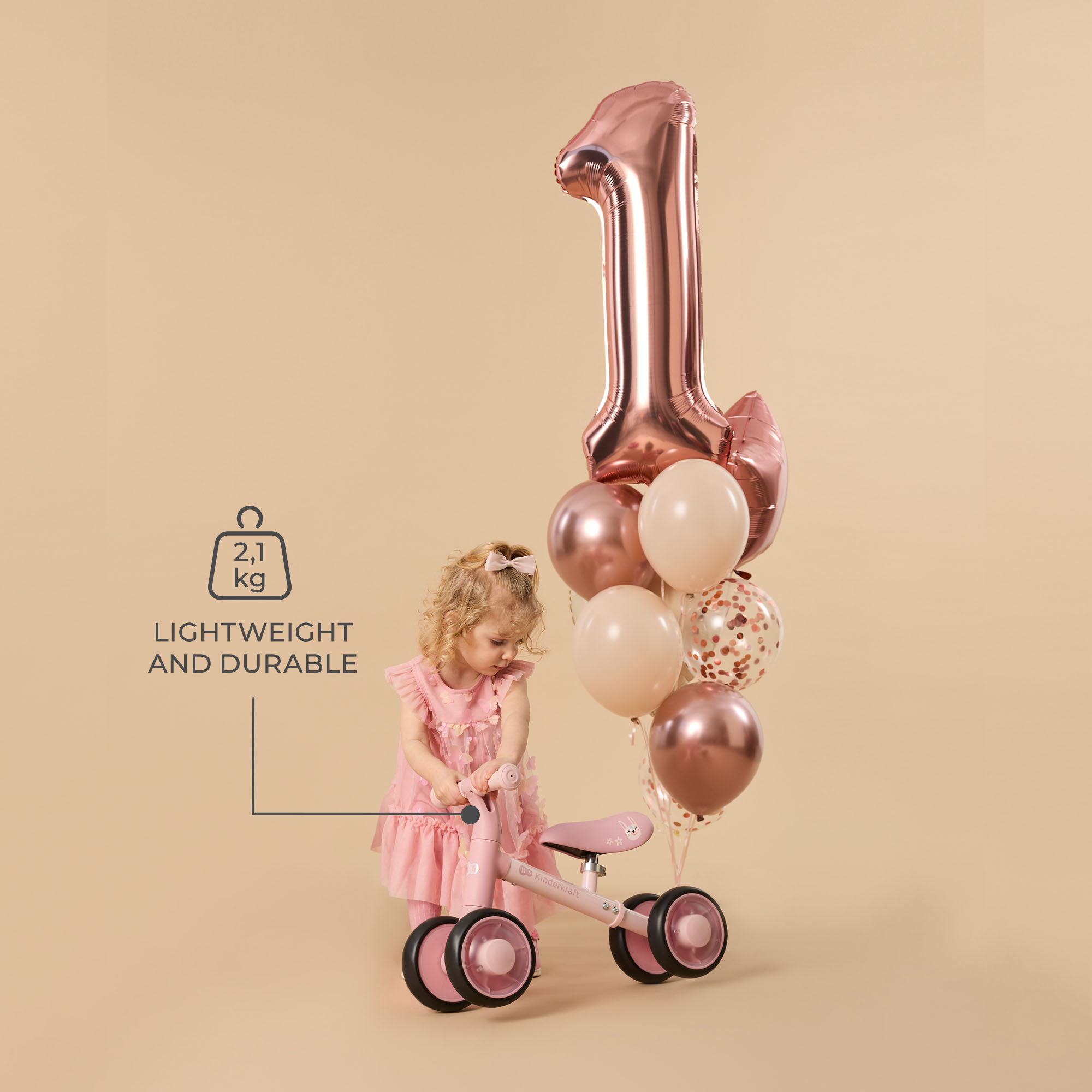 Kinderkraft CUTIE FLASH βόλτα στο ΠΡΑΣΙΝΟ