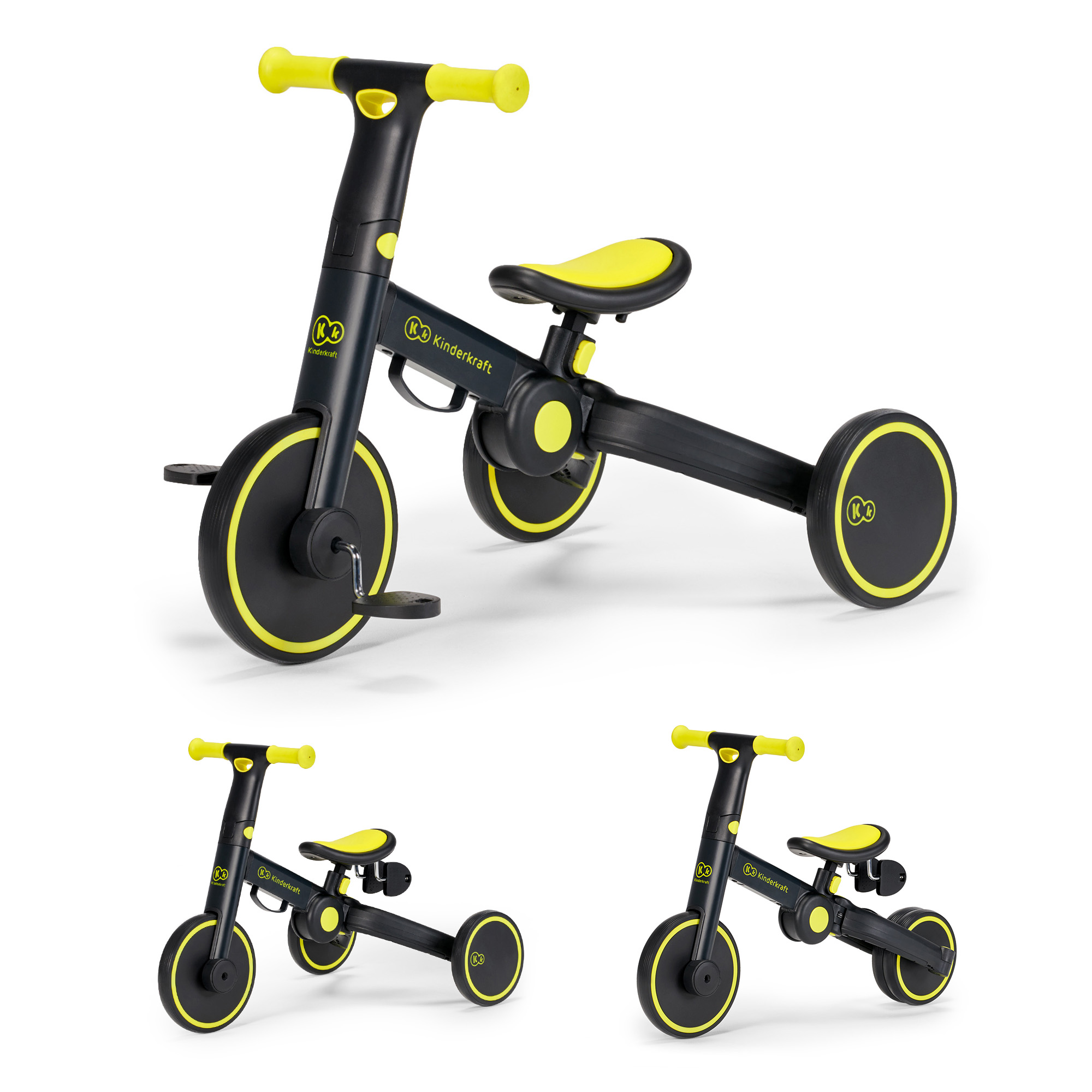 Τρίκυκλο Kinderkraft 3 σε 1 4TRIKE μαύρο