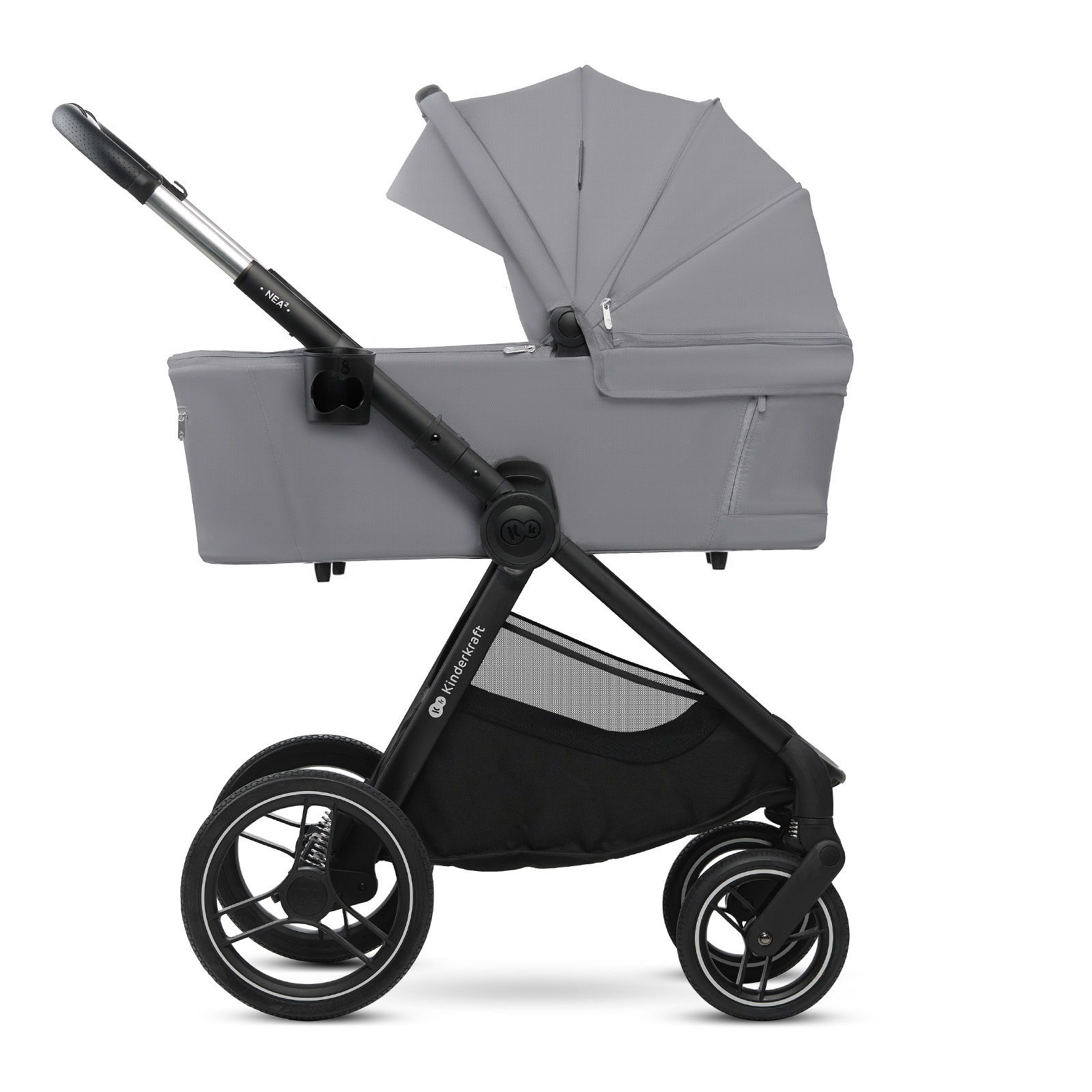 Καρότσι μωρού KinderKraft 2in1 NEA 2.0 PLATINIUM GRAY