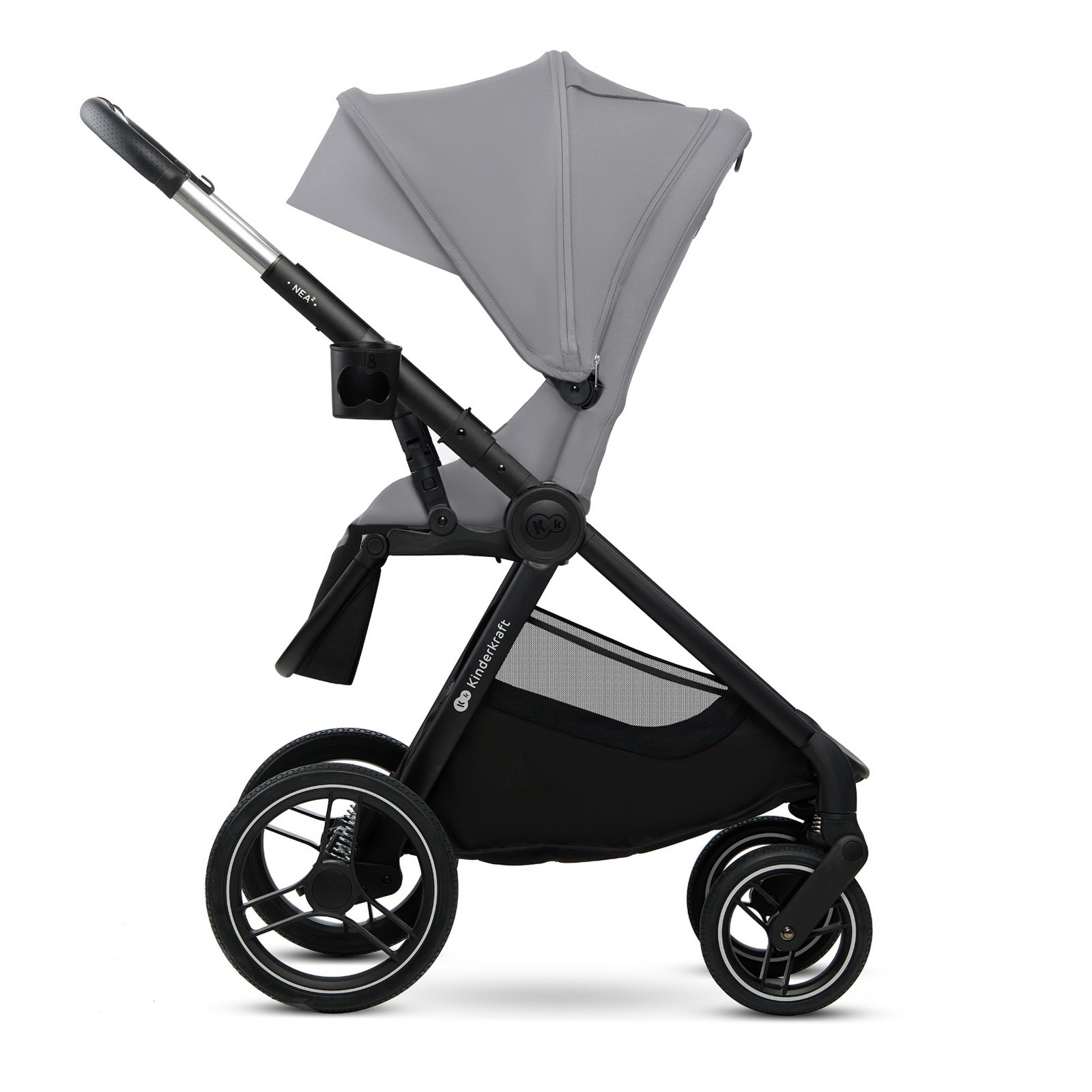 Καρότσι μωρού KinderKraft 2in1 NEA 2.0 PLATINIUM GRAY