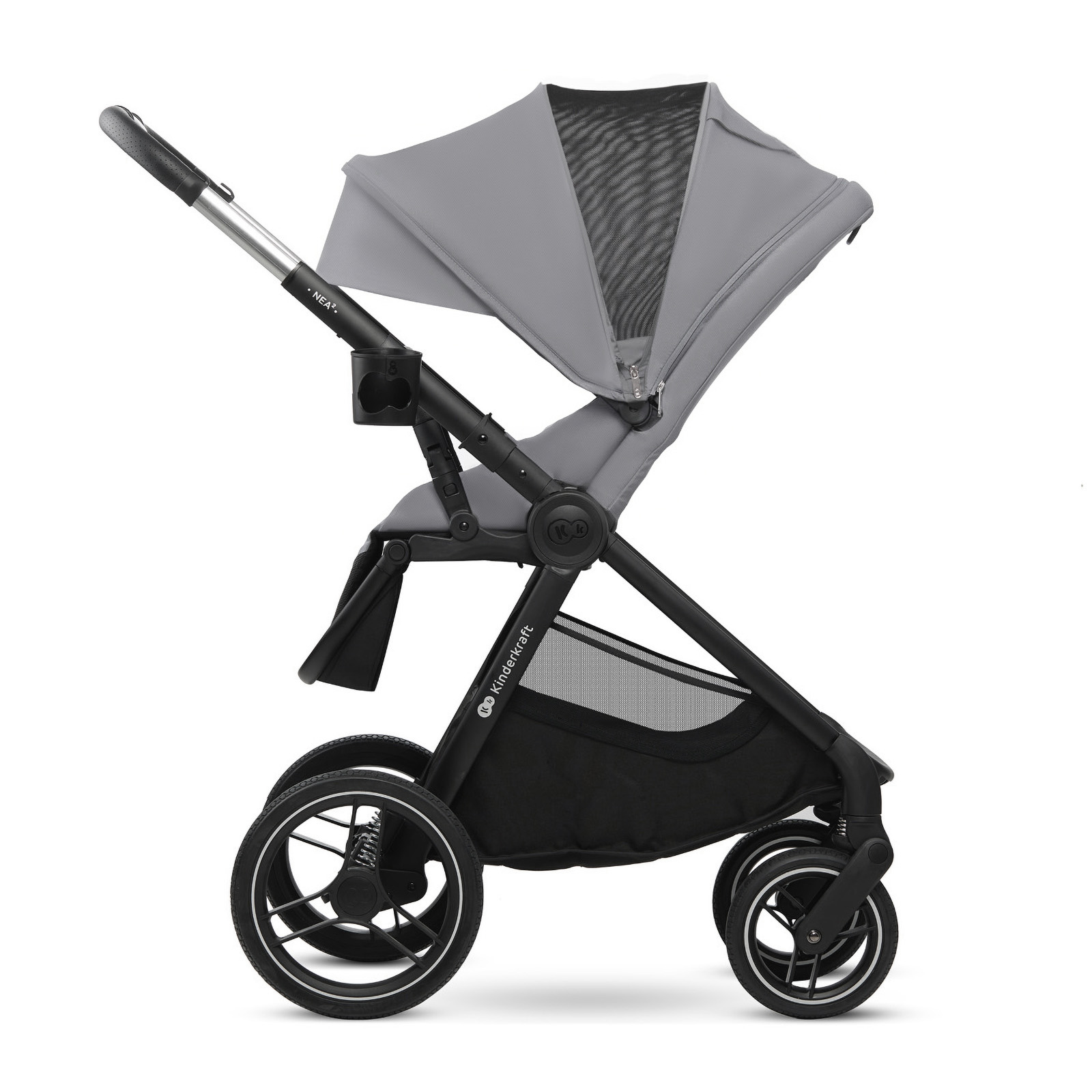 Καρότσι μωρού KinderKraft 2in1 NEA 2.0 PLATINIUM GRAY