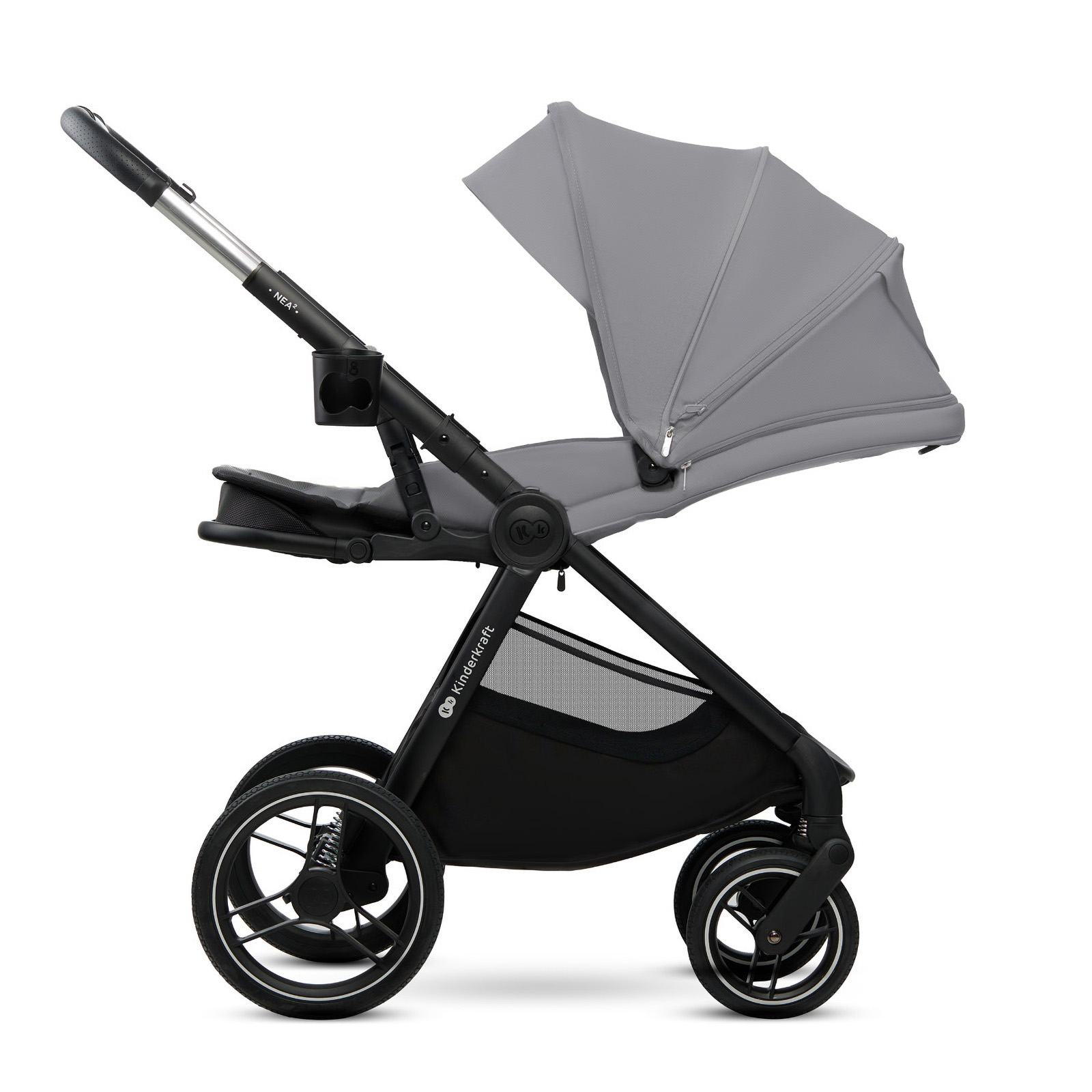 Καρότσι μωρού KinderKraft 2in1 NEA 2.0 PLATINIUM GRAY