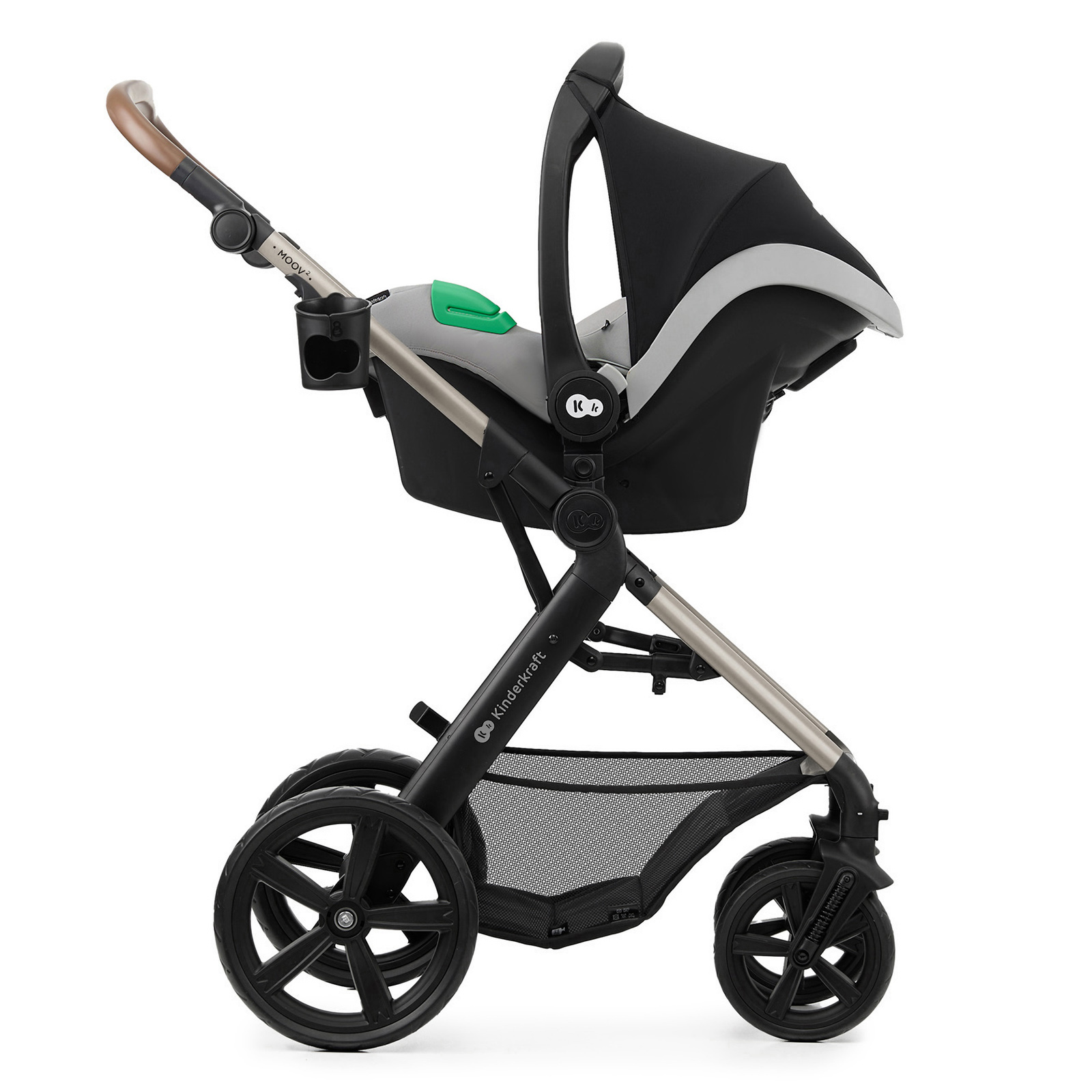 Καρότσι KinderKraft MOOV 2 3 σε 1 MOONLIGHT ΓΚΡΙ