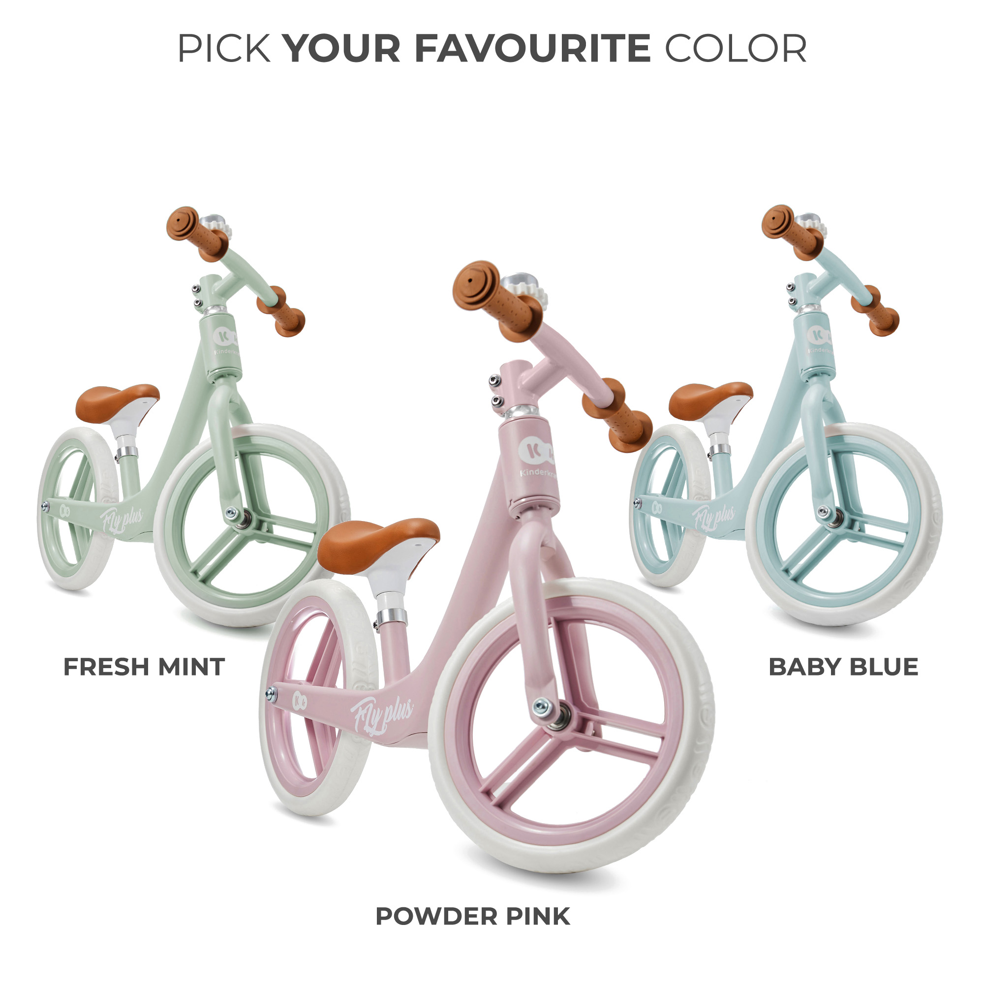 Ζάντα ισορροπίας Kinderkraft FLY PLUS BABY BLUE