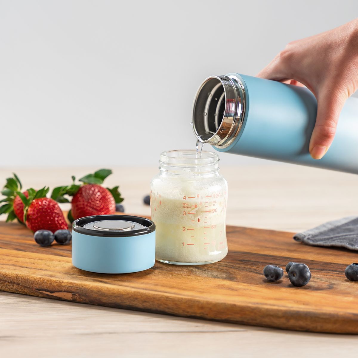 90023 Reer θερμός με φαρδύ στόμιο 450 ml, μπλε