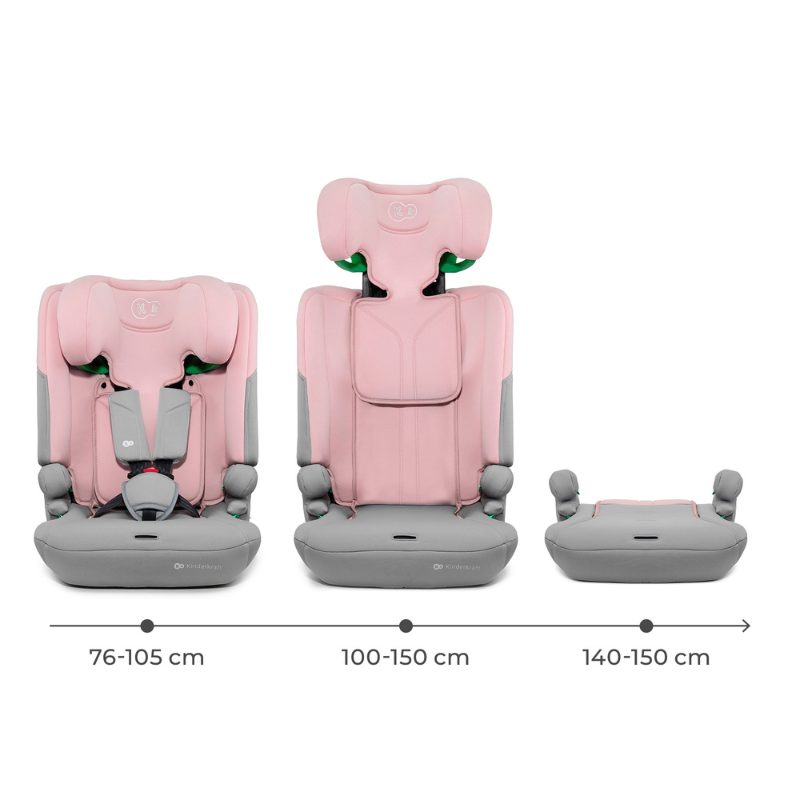 Κάθισμα αυτοκινήτου Kinderkraft I-COMFY i-Size ΡΟΖ