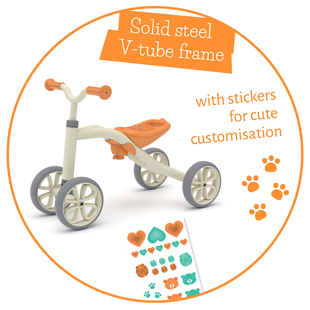 Παιχνίδι ιππασίας Chillafish Quadie CPQD01GRE ΓΚΡΙ