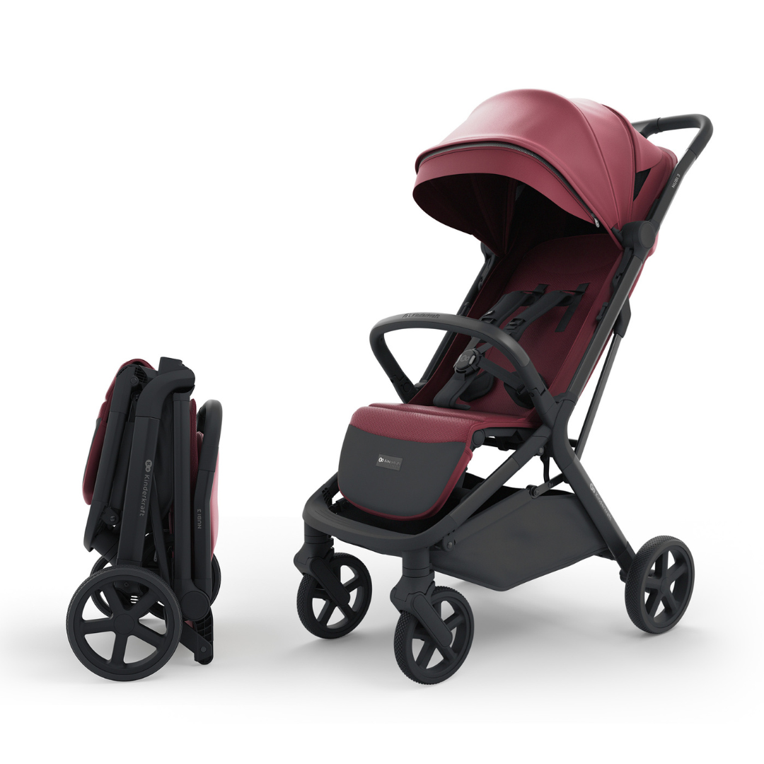 Βρεφικό καρότσι Kinderkraft NUBI 3 DARK RUBY