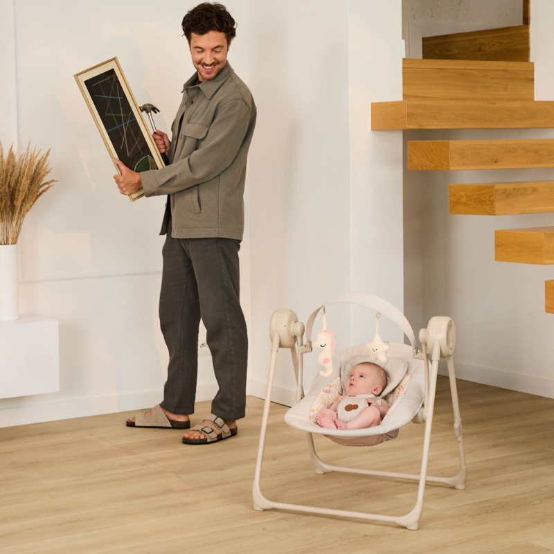 Κούνια μωρού Kinderkraft SWINGEE γκρι
