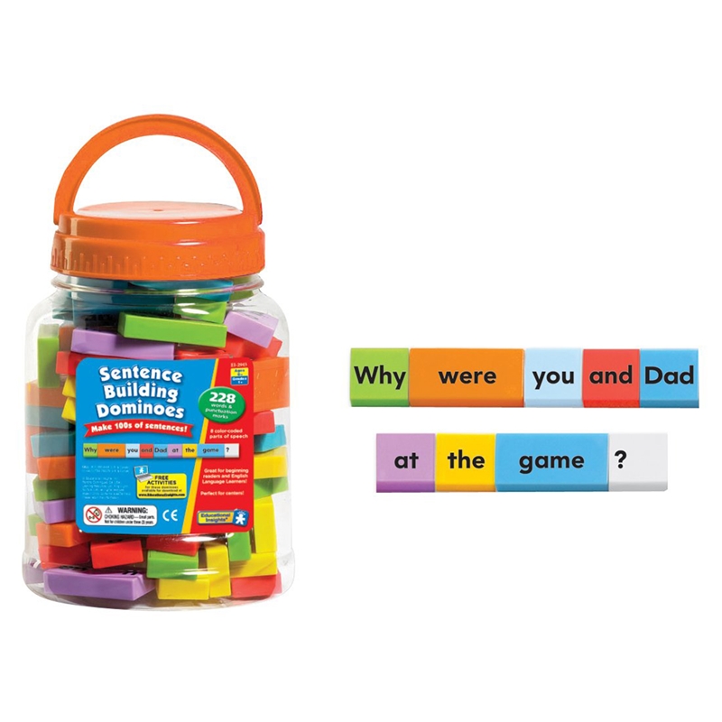 Πόροι μάθησης Αγγλικά ντόμινο κατασκευή προτάσεων