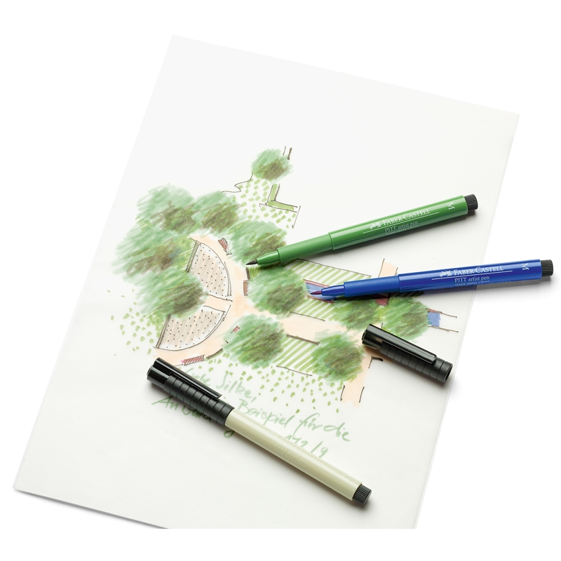 Faber-Castell Pitt Artist Pen, Παστέλ, 12 χρώματα