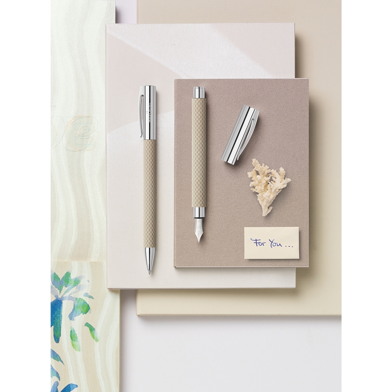 Faber-Castell Писалка Ambition, M, бял пясък