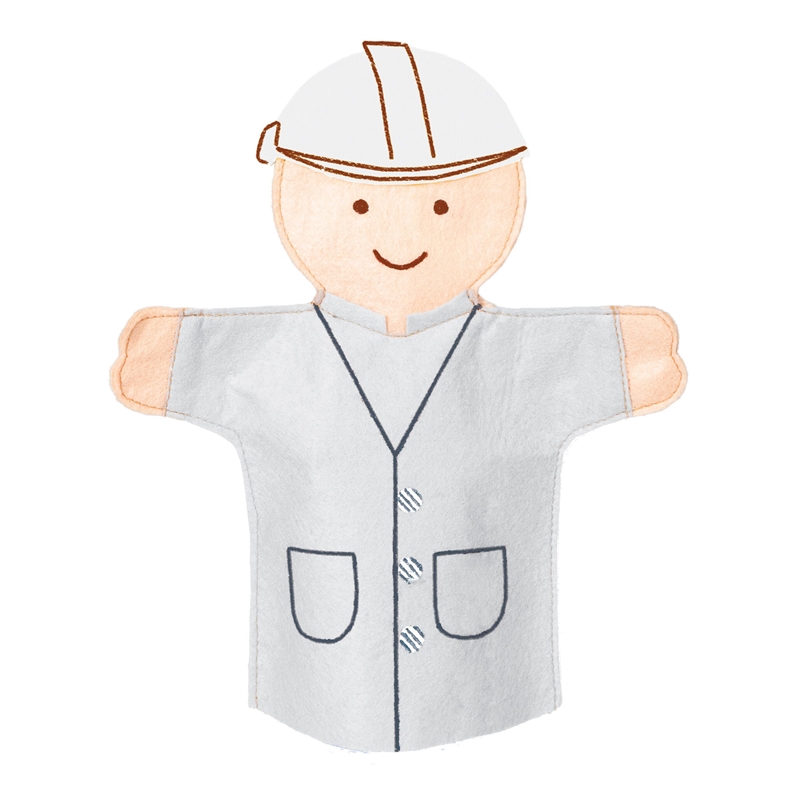 Nowa Szkola Χειροκούκλες, επαγγέλματα, 25 cm, 14 τεμάχια