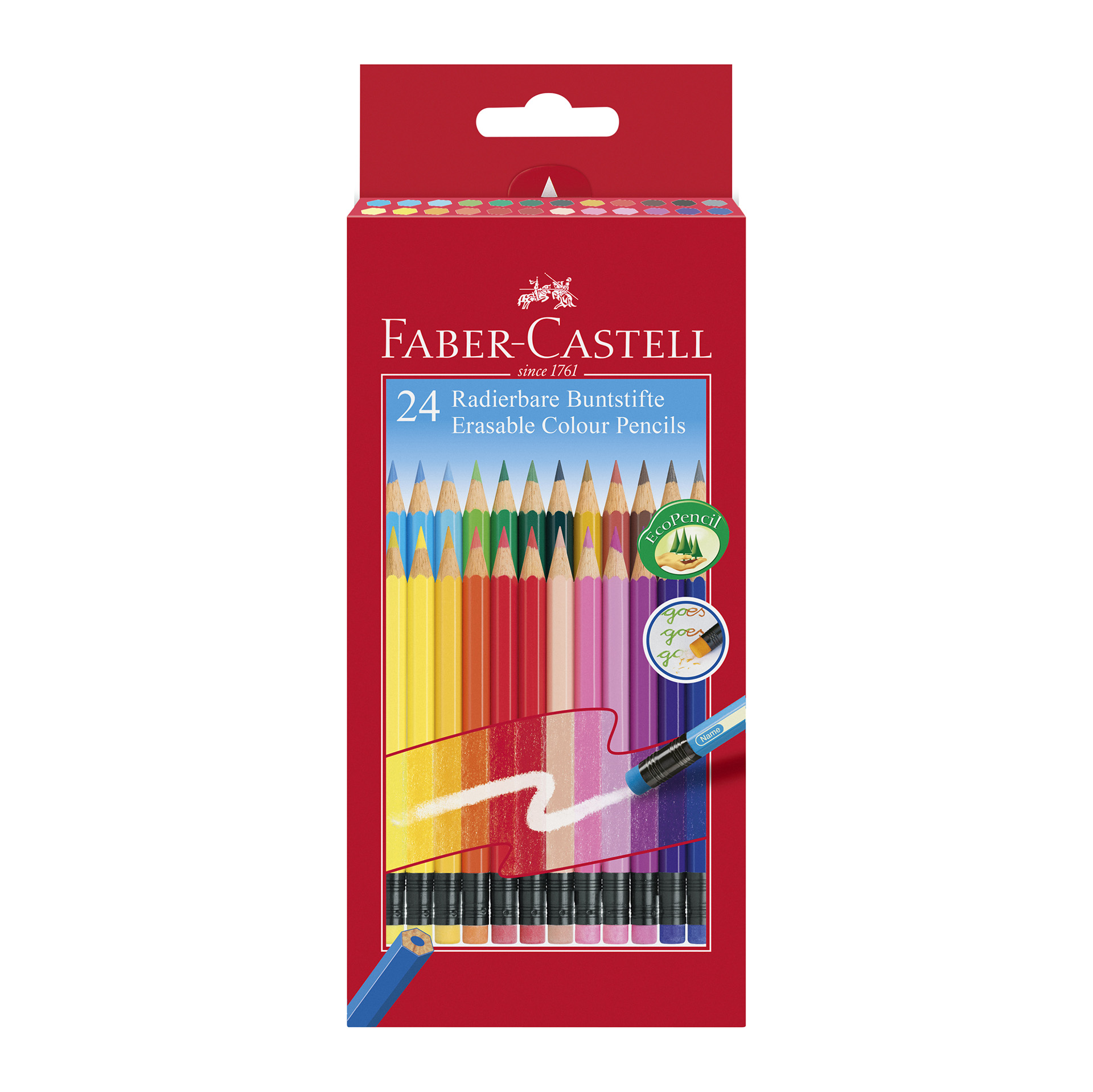 Faber-Castell Моливи, изтриваеми, 24 цвята