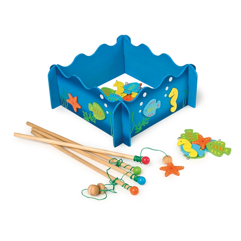 Παιχνίδι Small Foot Young ψαράς, ξύλινο, 24 τεμάχια