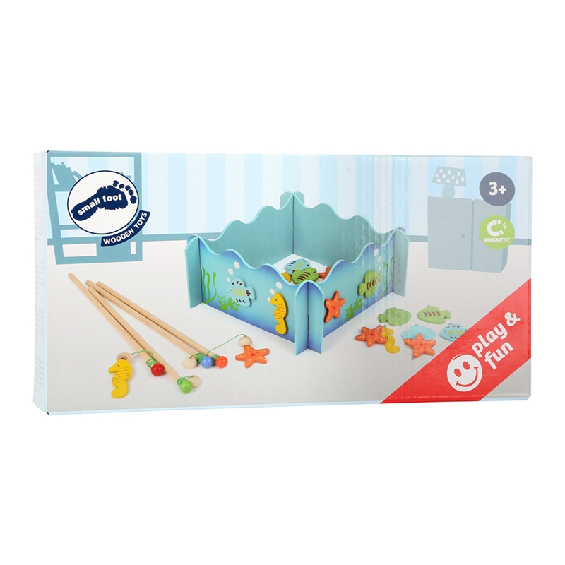 Παιχνίδι Small Foot Young ψαράς, ξύλινο, 24 τεμάχια