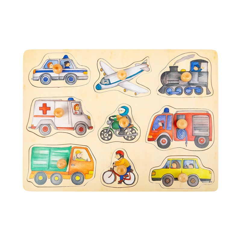 Small Foot Puzzle Vehicles, ξύλινα, 9 τεμάχια