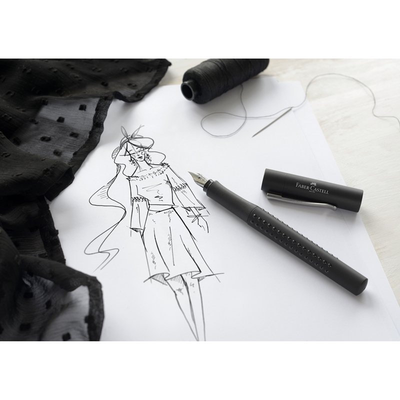 Faber-Castell Pen Grip 2011, F, μαύρο