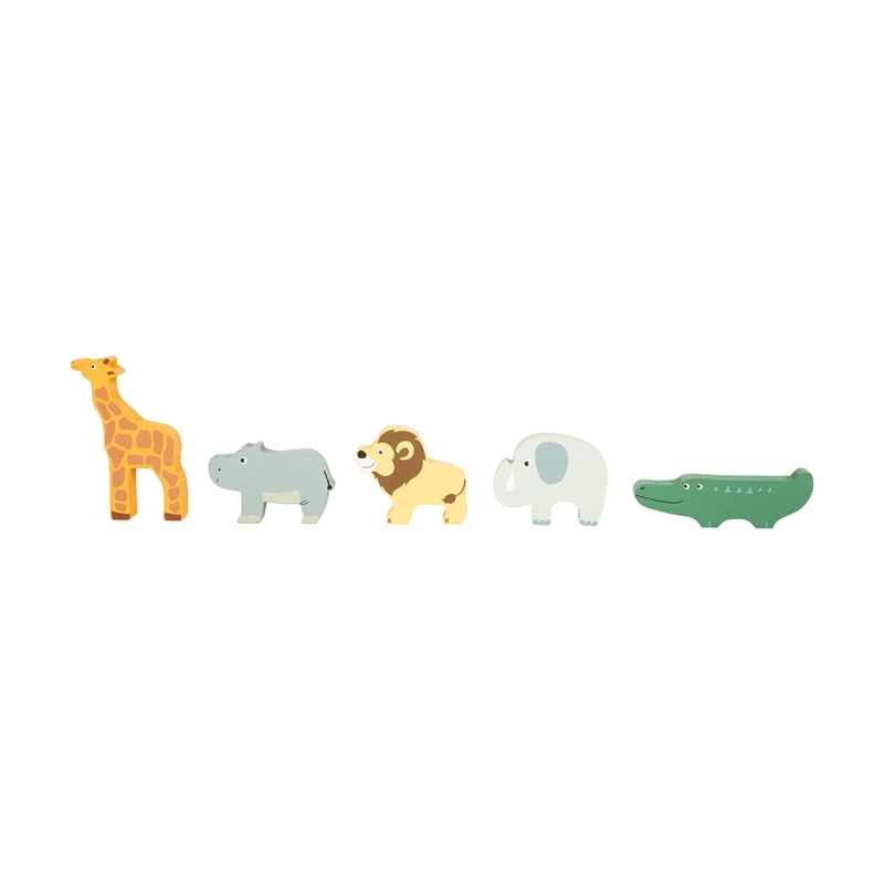 Small Foot Safari car, για ενσωμάτωση ζώων, ξύλινο, 23 x 13 x 14 cm