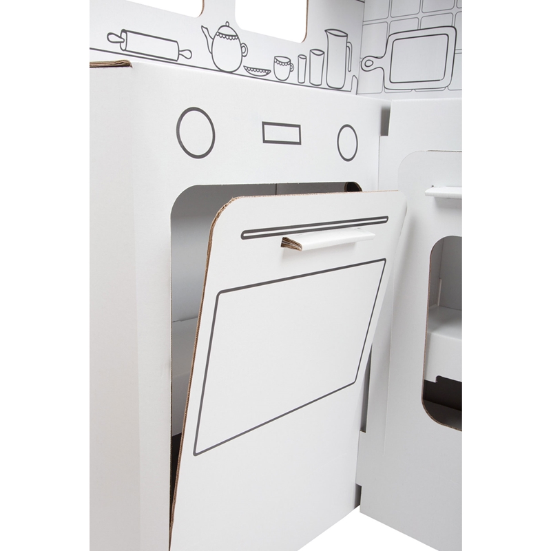 Small Foot Play κουζίνα, χαρτόνι, 117 x 57 x 135 cm