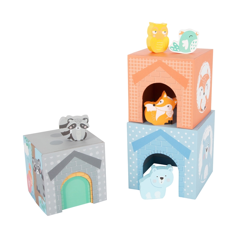 Μικροί κύβοι ποδιών, για αναβάθμιση, ξύλινοι, σε παστέλ χρώματα