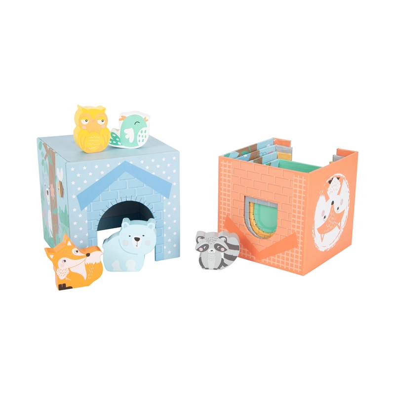 Μικροί κύβοι ποδιών, για αναβάθμιση, ξύλινοι, σε παστέλ χρώματα