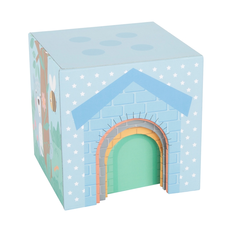 Μικροί κύβοι ποδιών, για αναβάθμιση, ξύλινοι, σε παστέλ χρώματα