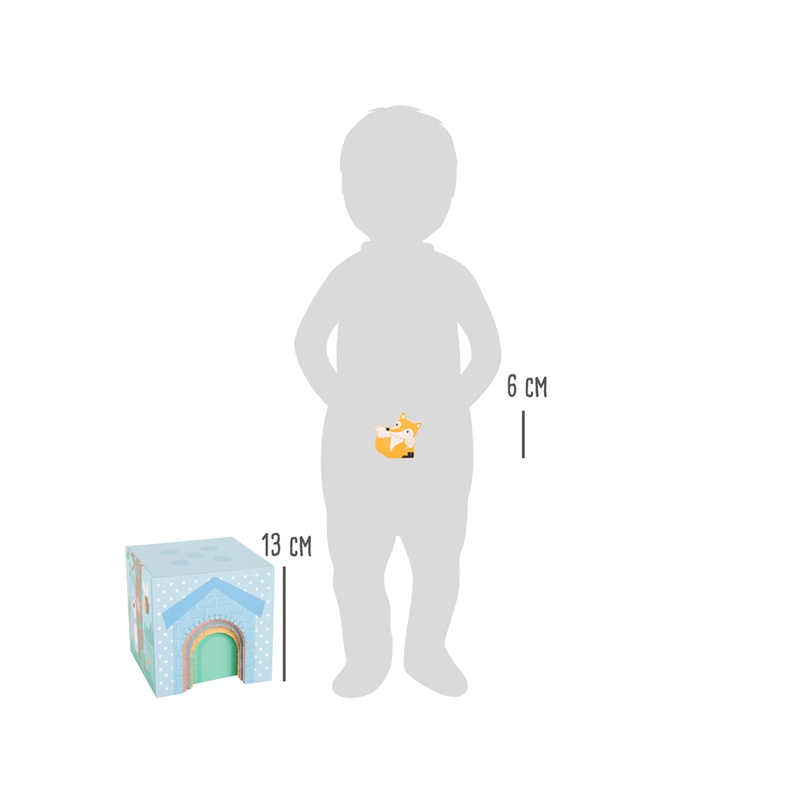 Μικροί κύβοι ποδιών, για αναβάθμιση, ξύλινοι, σε παστέλ χρώματα