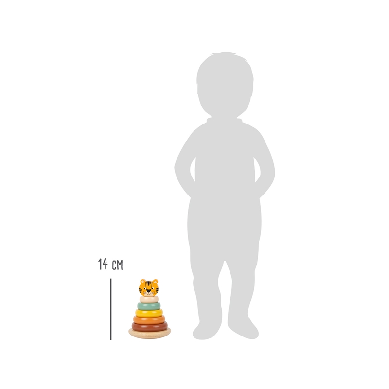 Small Foot Tower Tiger, με κορδόνια, ξύλινα