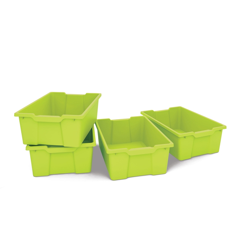 Δίσκος Nowa Szkola, βαθύς, πράσινος, για καρότσι επιστήμης, 6 τεμάχια