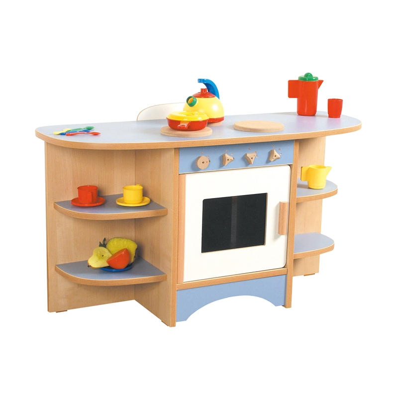 Nowa Szkola Kitchen, παιδική, με 3 εστίες και φούρνο, 104 x 37 x 56 cm, μπλε