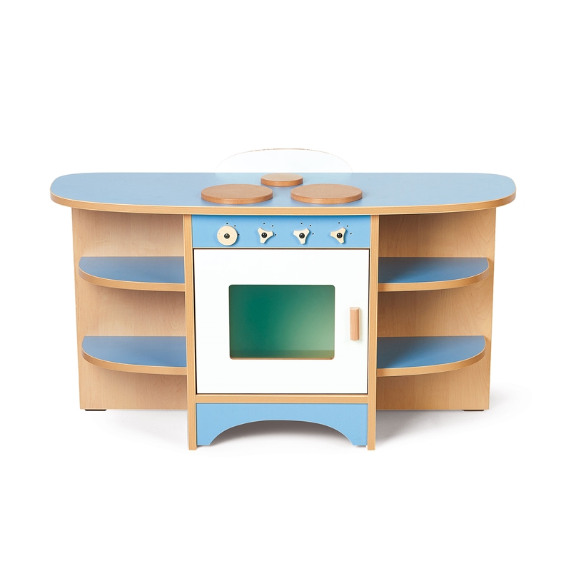 Nowa Szkola Kitchen, παιδική, με 3 εστίες και φούρνο, 104 x 37 x 56 cm, μπλε