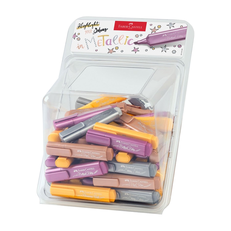 Faber-Castell Μαρκαδόρος κειμένου 1546, μεταλλικός, 100 τεμάχια