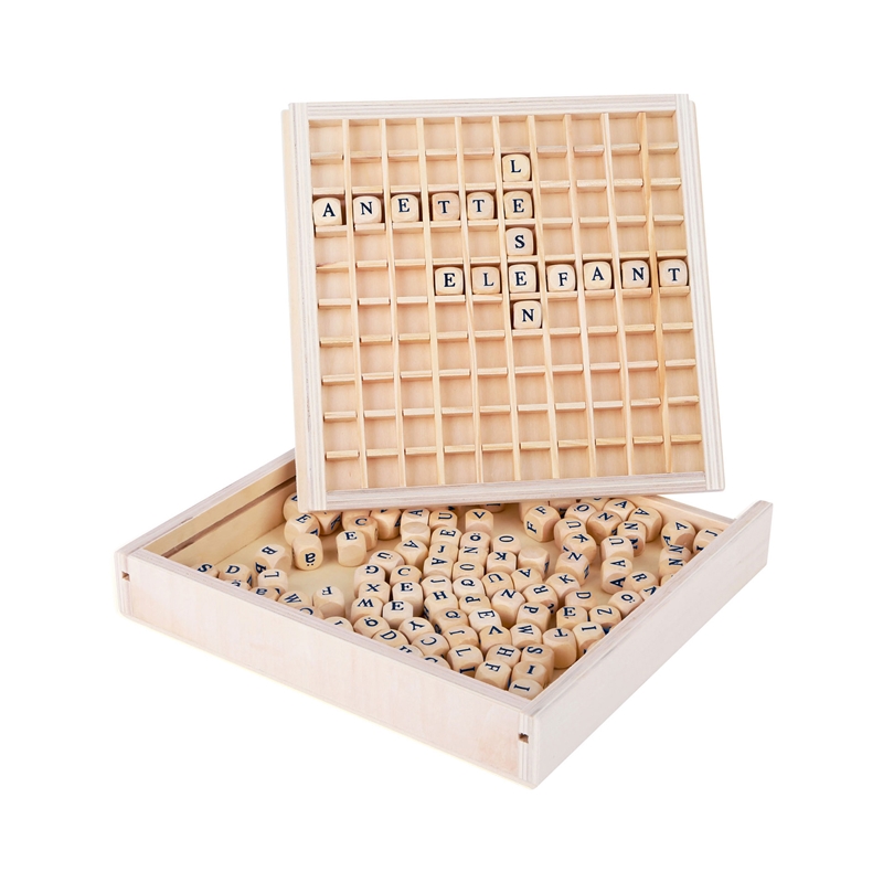 Κύβοι δημιουργίας Small Foot Word, Ξύλινοι