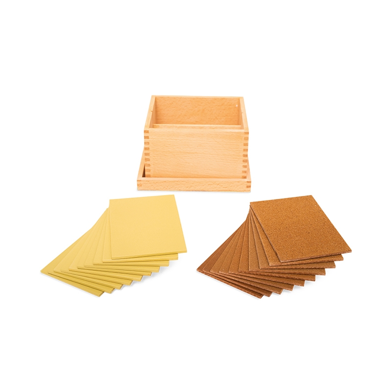 Πλάκες αισθητικής Nowa Szkola Montessori, ξύλινες, σε κουτί, 10 τεμαχίων