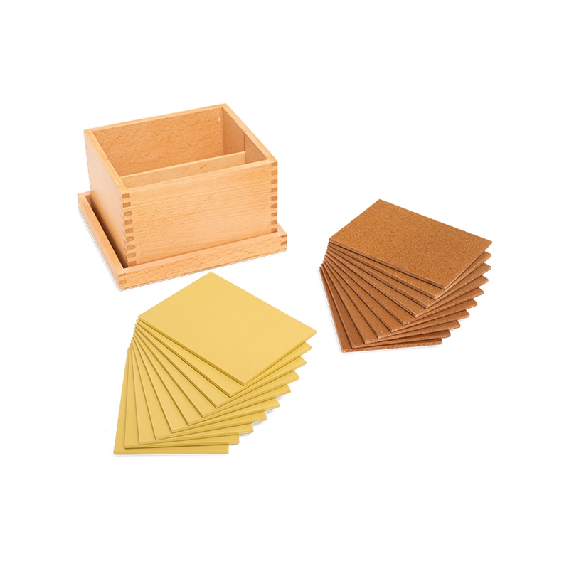 Πλάκες αισθητικής Nowa Szkola Montessori, ξύλινες, σε κουτί, 10 τεμαχίων