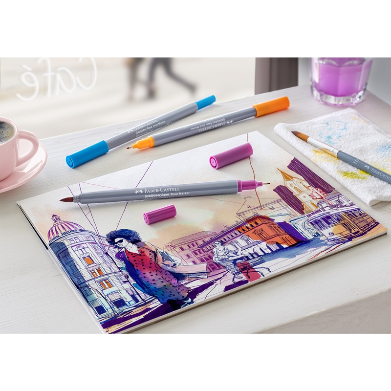 Faber-Castell Marker Goldfaber A.Dual, 18 χρώματα